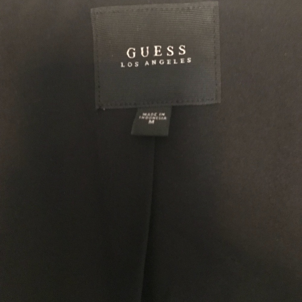 GUESS Faux Leather Bomber Jacket - Picture 7 of 8